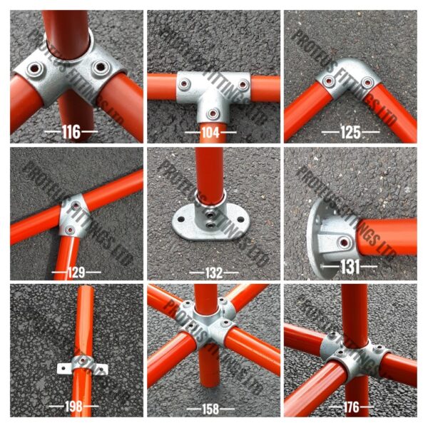Safety Railing Tube Clamps Scaffold Key Clamp Suit Handrail Pipe Fittings 
